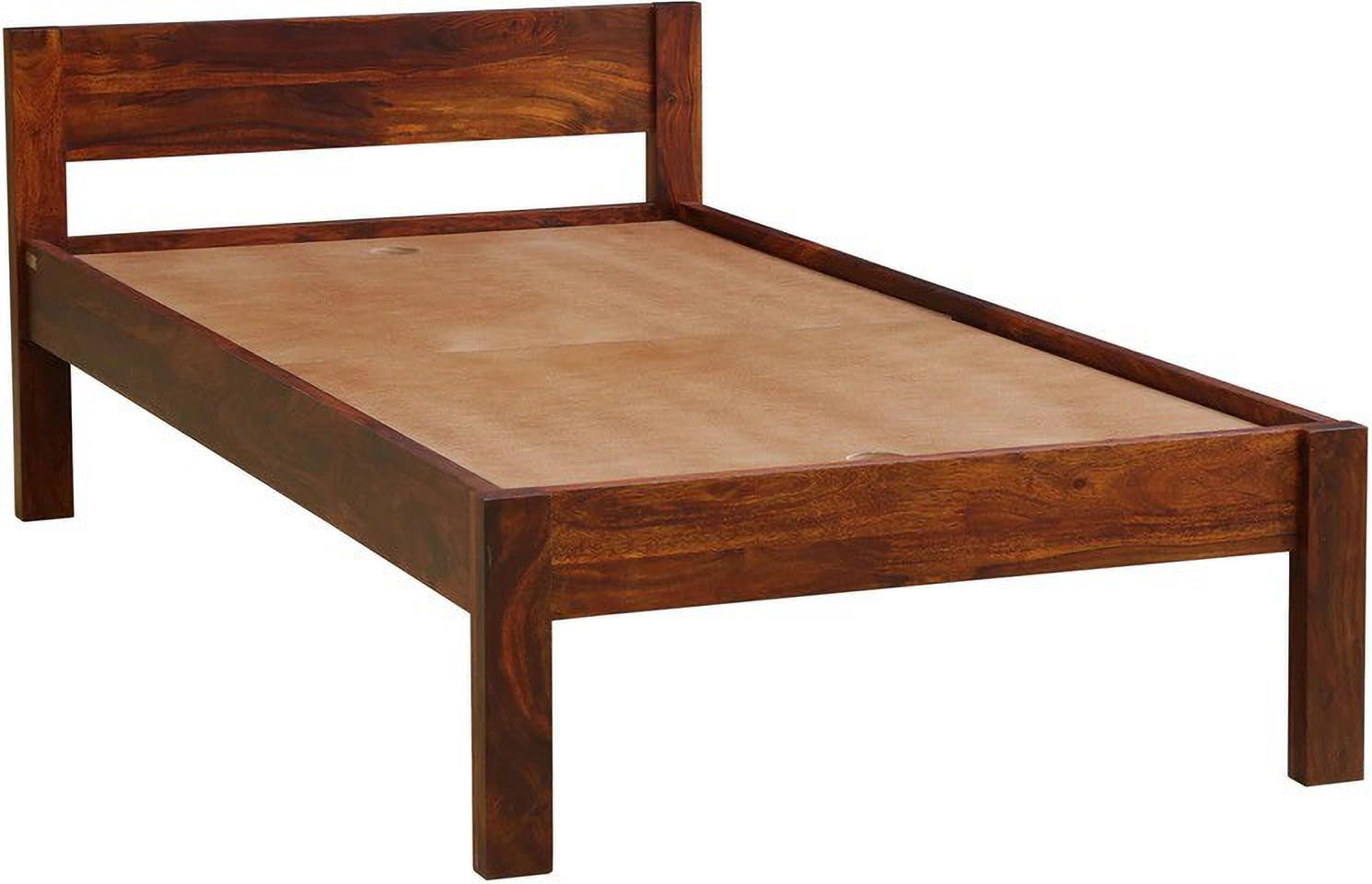 Aaram By Zebrs Solid Wood Single Bed (Finish Color - Honey Oak, Delivery Condition - DIY(Do-It-Yourself))