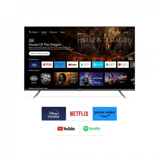 Acer 109 cm (43 inches) H Series 4K Ultra HD Android Smart LED TV AR43AR2851UDPRO (Black)