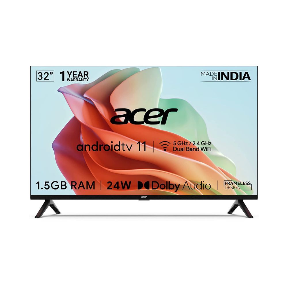 Acer 80 cm (32 inches) I Series HD Ready Android Smart LED TV AR32AR2841HDFL (Black)