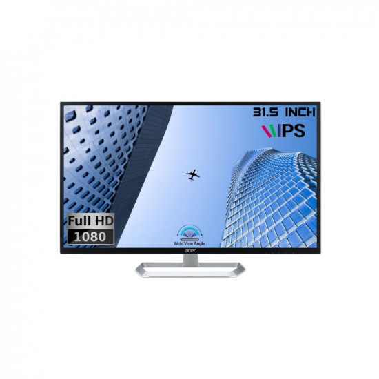 Acer EB321HQ 31.5 Inch (80.01 Cm) IPS Full HD (1920 x 1080) Pixels LCD Monitor with LED Backlight I 300 Nits Brightness I HDMI, VGA Ports I Eye Care Features, Blue Light Filter, Flickerless (Black)