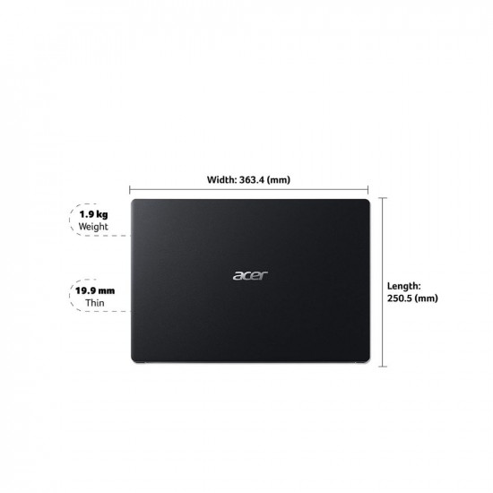 Acer Extensa Pentium Silver N5030 - (Intel, 8 GB/256 GB SSD/Windows 11 Home/MS Office /180° Degree Lay-Flat/Blue-Light Shield/Black/1.9 KG) EX215-31 with 15.6 Inch (39.6 cm) Full HD Laptop