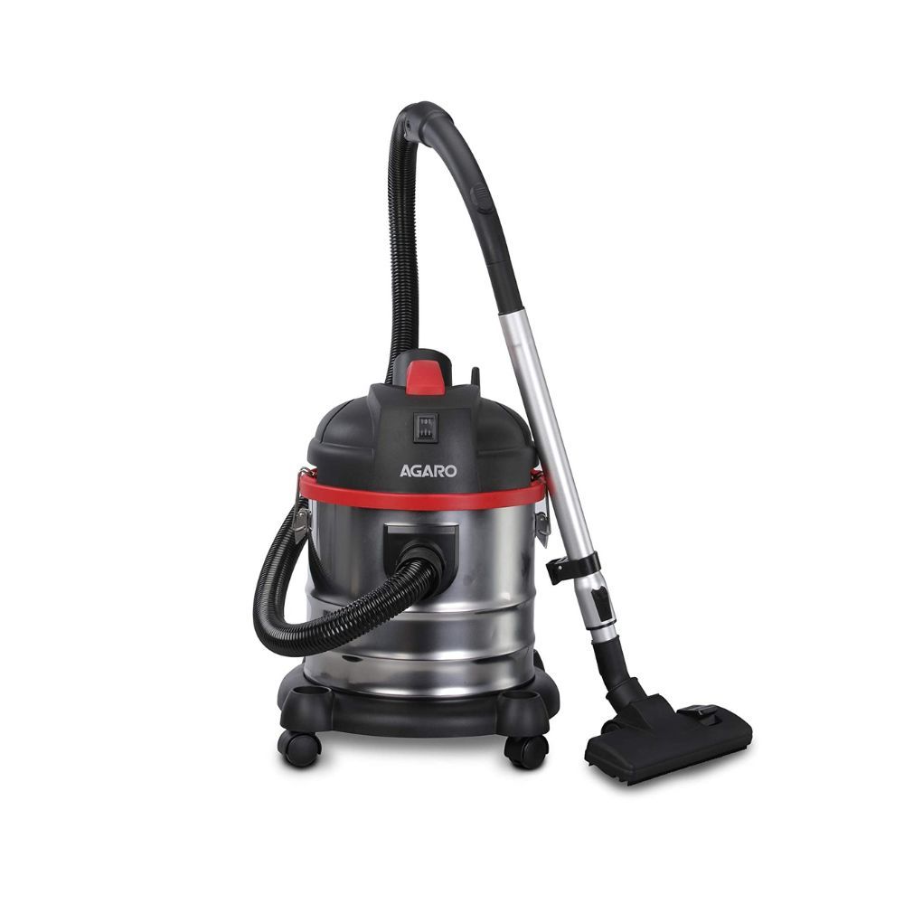 AGARO Ace 1600 Watts, 21.5 kPa Suction Power, 21 litres Wet & Dry Stainless Steel Vacuum Cleaner with Blower Function and Washable Dust Bag
