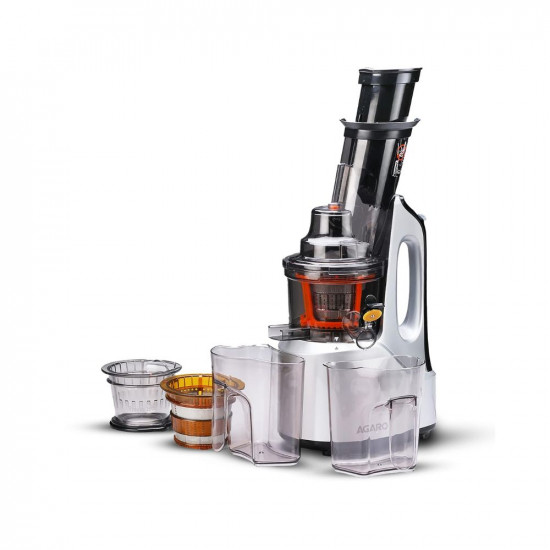 AGARO Imperial Slow Juicer Professional Cold Press Whole Slow Juicer 240 Watts Power Motor 3 Strainers