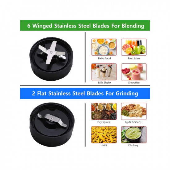 AGARO Marvel Nutri Blender, BPA Free 2 Tritan Jars, 1000W, 100% Copper Motor, 2 Speed Modes with Pulse, Detachable Base, Stainless Steel Blades, Blend, Mix, Grind, Smoothie, Juice Maker, Black