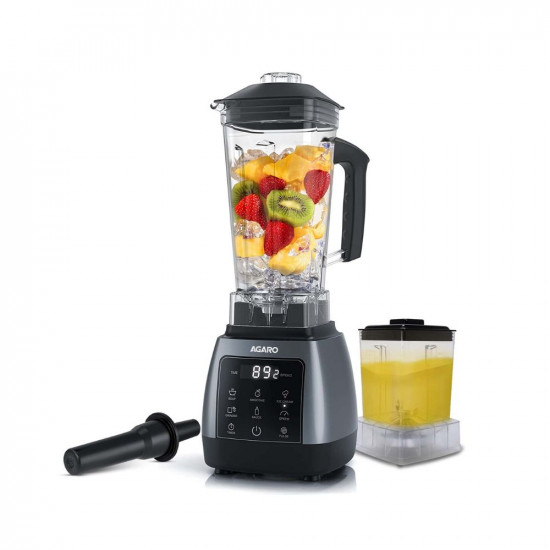 AGARO Royal Professional BlenderGrinderMixer 2000W 5 Preset Function Commercial heavy duty blender High Power  Speed Blender 9 Speed Settings Pulse  Timer 2L  600ml Small Grinding Jar