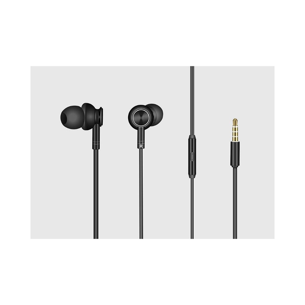 Aiwa ESTM-101 Wired in Earphone with Mic (Black)