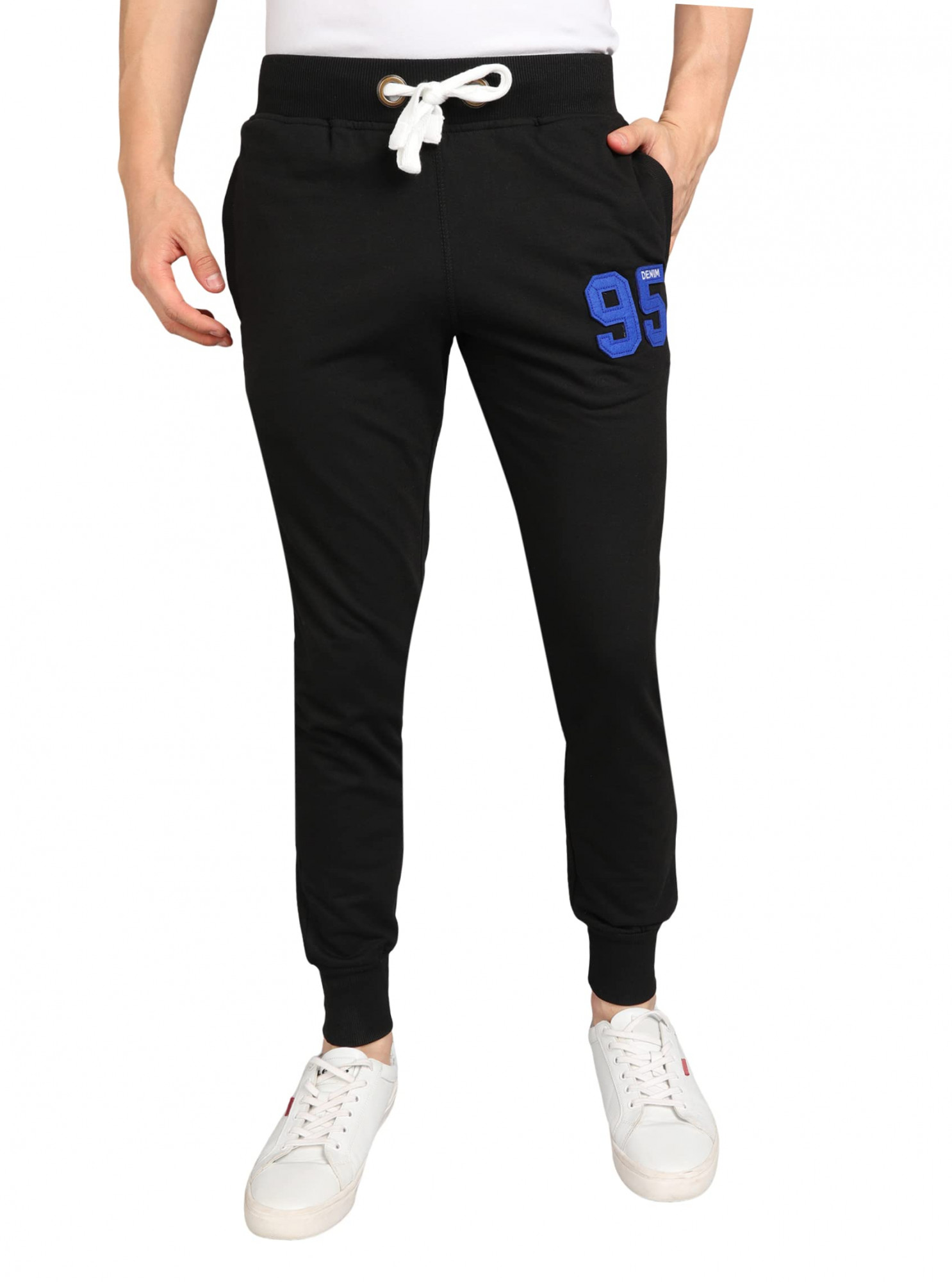 FITINC Men's Slim Fit Polyester Track Pants (fitDSP108bs_Black_S) :  Amazon.in: Fashion