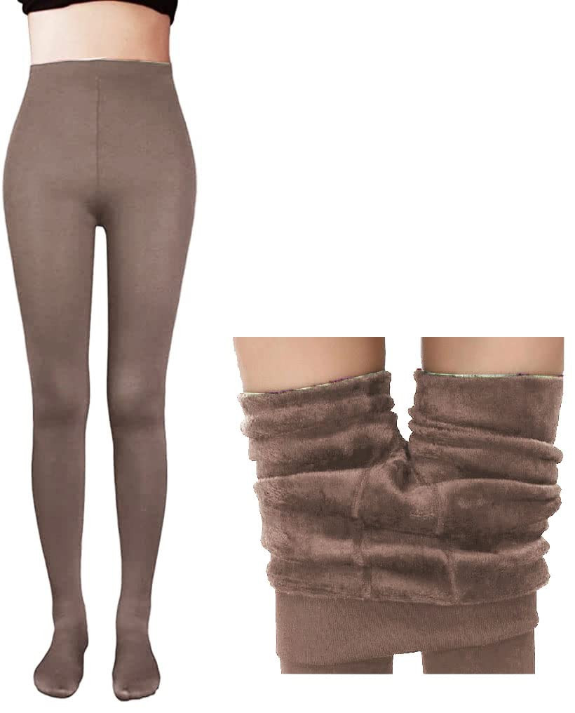 Women Warm Thick Fur Lined Fleece Winter Thermal Soft Legging