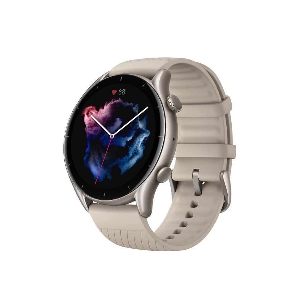 Amazfit GTR 3 Smartwatch (Grey Strap, Regular)