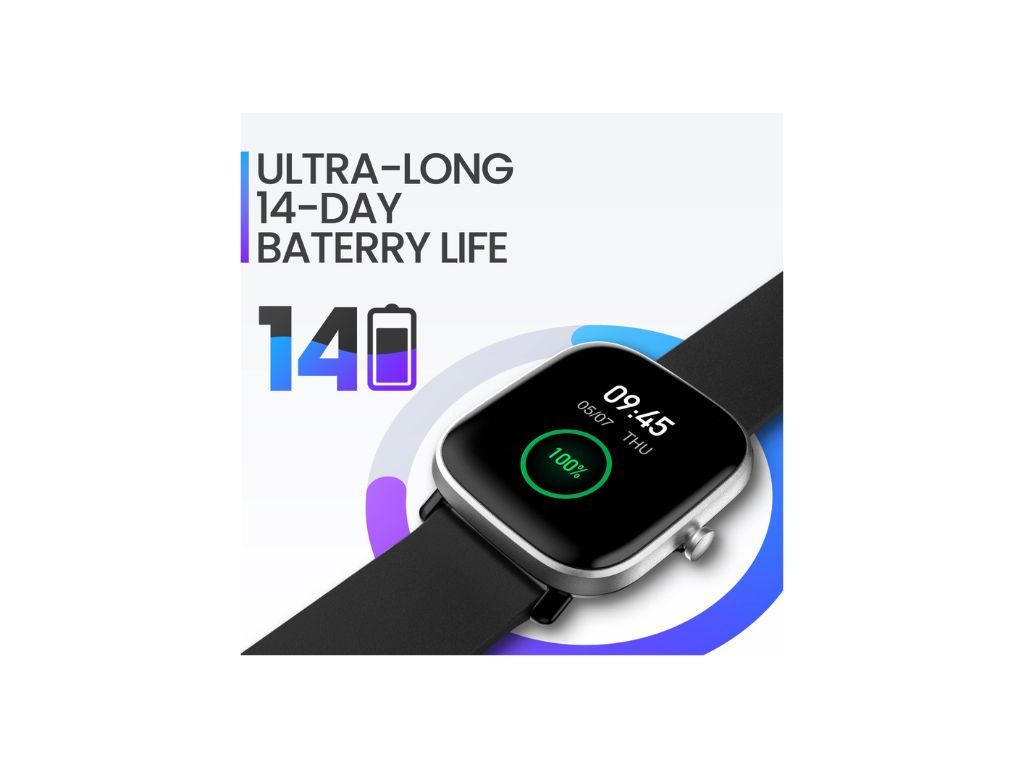 Amazfit GTS2 Mini (New Version) Smart Watch with Always-on AMOLED Display, Alexa Built-in, SpO2, 14 Days' Battery Life, 68 Sports Modes, GPS, HR, Sleep & Stress Monitoring (Meteor Black)