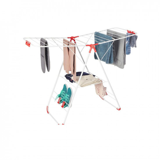 amazon basics - Foldable Clothes Drying Stand - Red