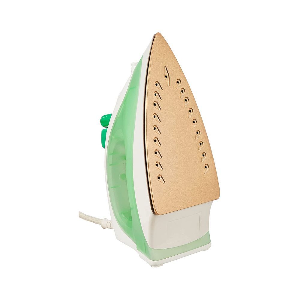 Amazon Basics 1200W Steam Iron with Spray White and Green