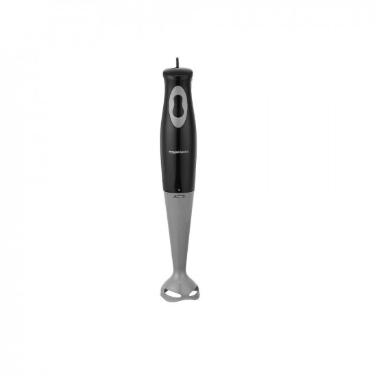 Amazon Basics 300 W Hand Blender with Detachable Stem and In-Built Cord Hook, ISI-Marked, Black