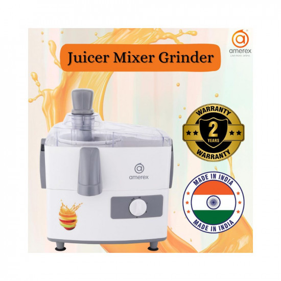 Amerex 450 Watt Juicer Mixer Grinder With 2 Jars White 450 Watt 2 Years Warranty