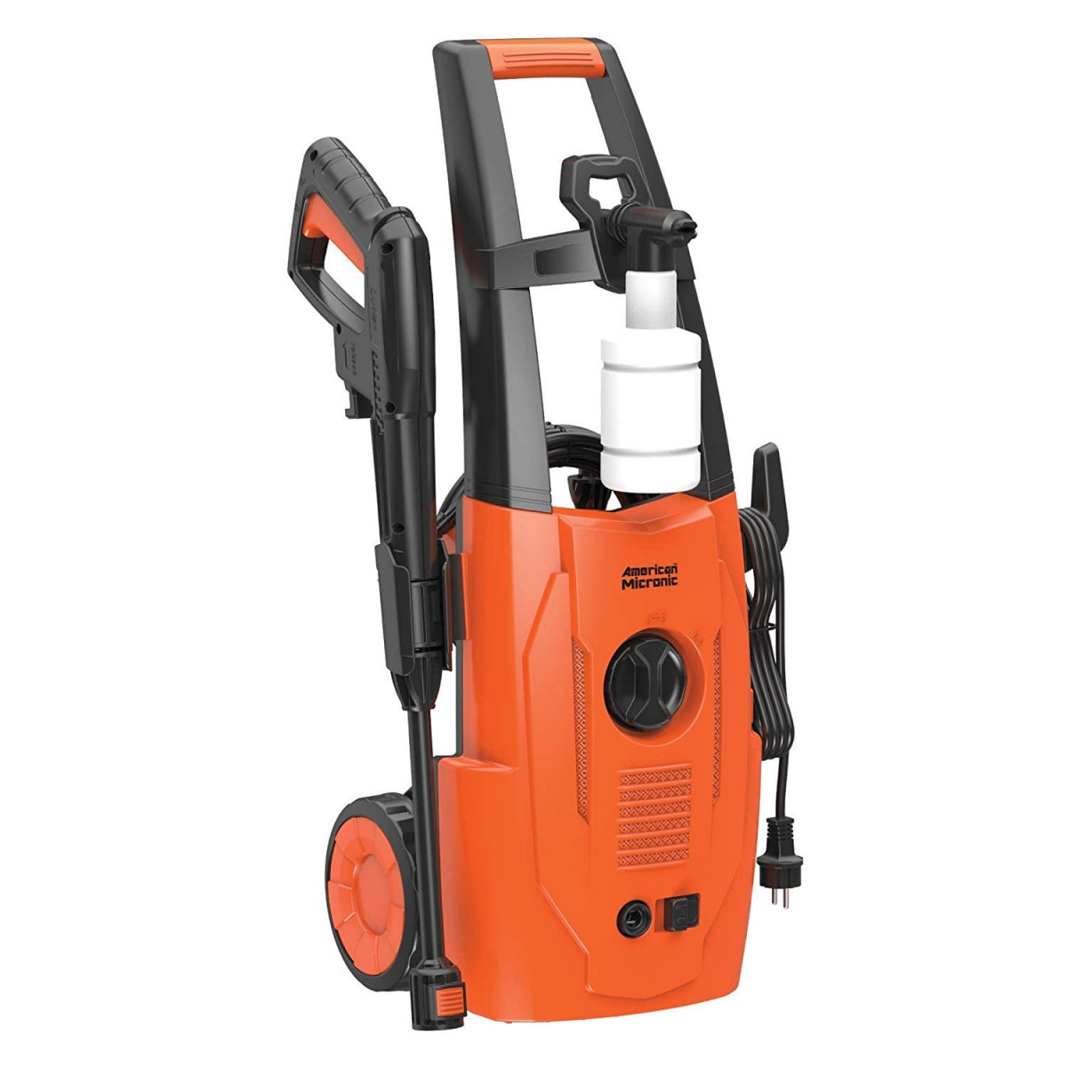 American Micronic Instruments-Imported Pressure Washer1700W Universal Copper Motor140 Bar Metal Pump140 Bar 6M Hose 20 FeetIsi Marked 5M Wire  Plug With Variable Spray NozzleSoap Dispenser