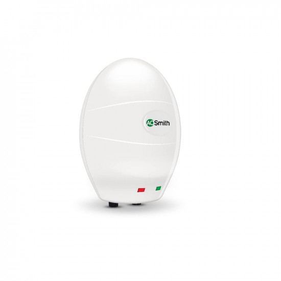 AO Smith EWS-3 Glass Lined 3 Litre 3KW Instant Water Heater (Geyser) w/ ABS outer Body |Compact Size|Suitable-High-rise Buildings|8 Bar High Pressure rating |Made for Kitchen and Bathroom Applications