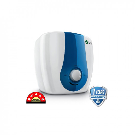 AO Smith SDS-GREEN -015 Storage 15 Litre Vertical Water Heater ABS Body BEE 5 Star Superior Energy Efficiency|Enhanced Durability Blue Diamond Tank Coating|Suitable High Rise Buildings Wall Mounting