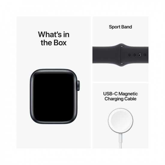 Apple Watch SE (2nd Gen) [GPS 40 mm] Smart Watch w/Midnight Aluminium Case & Midnight Sport Band. Fitness & Sleep Tracker, Crash Detection, Heart Rate Monitor, Retina Display, Water Resistant