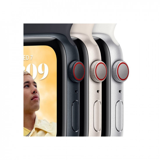 Apple Watch SE (2nd Gen) [GPS 44 mm] Smart Watch w/Midnight Aluminium Case & Midnight Sport Band. Fitness & Sleep Tracker