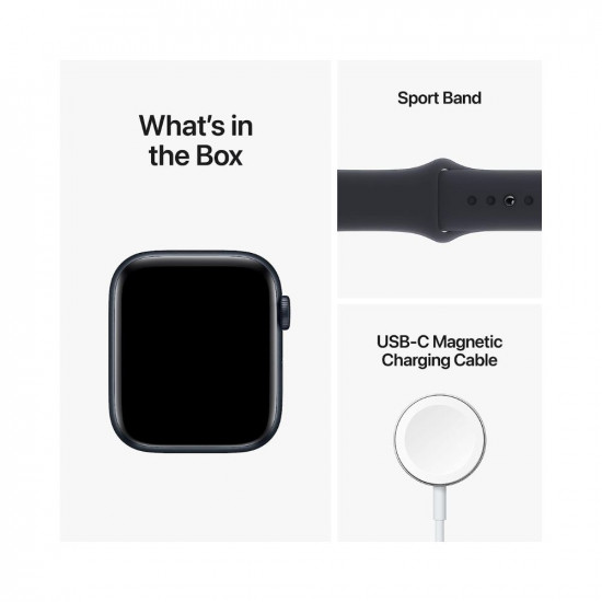 Apple Watch SE (2nd Gen) [GPS 44 mm] Smart Watch w/Midnight Aluminium Case & Midnight Sport Band. Fitness & Sleep Tracker