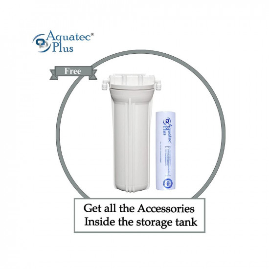 Aquatec Plus - Advanced Alkaline 12 L RO + UV + UF + TDS Water Purifier for home (White, Blue) work up to 3000 tds