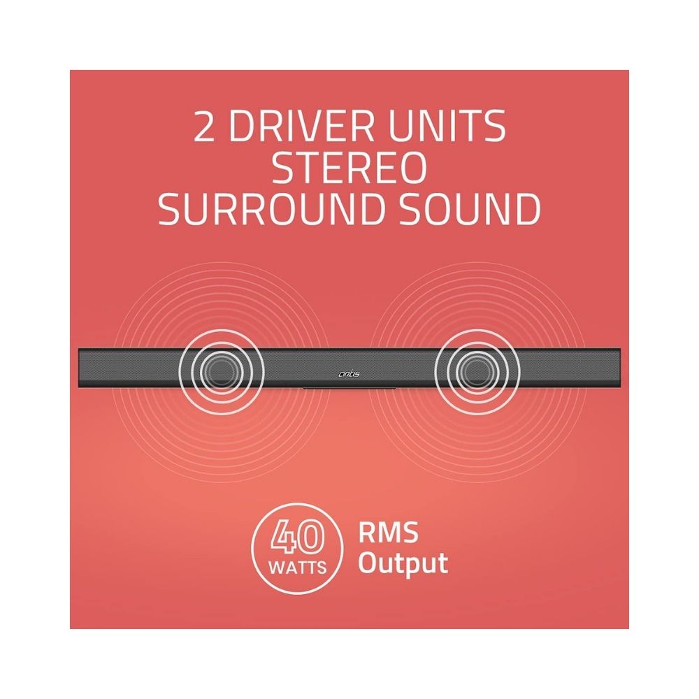 Artis BT-X3 40 Watts Wireless Bluetooth 50 Soundbar Black