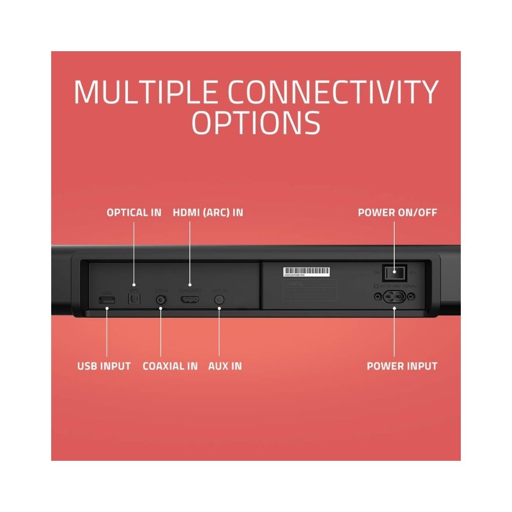 Artis BT-X5 60 Watts 20 Channel Wireless Bluetooth 50 Home Theatre Soundbar Black