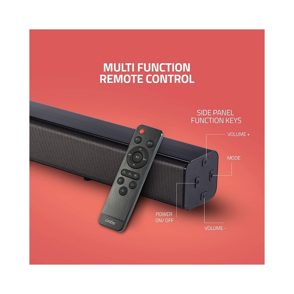 Artis BT-X5 60 Watts 20 Channel Wireless Bluetooth 50 Home Theatre Soundbar Black