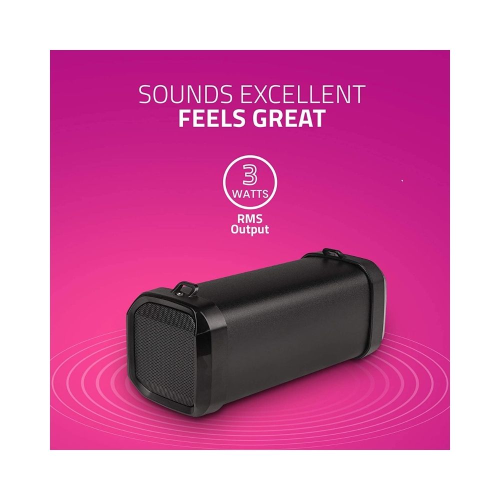 Artis BT90 Wireless Portable Bluetooth Speaker with USBMicro SD CardFMAUX in Black 3W RMS Output