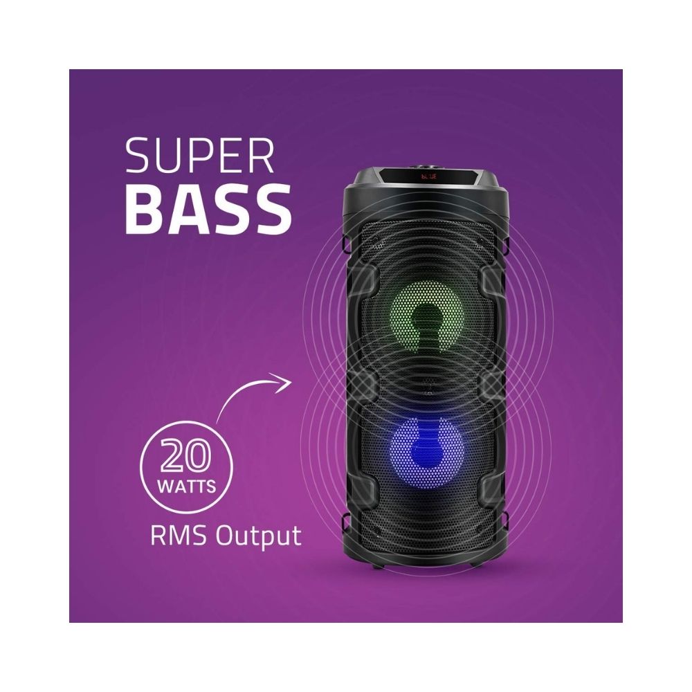 Artis MS301 Wireless Bluetooth Portable Party SpeakerBlack 20W RMS Output