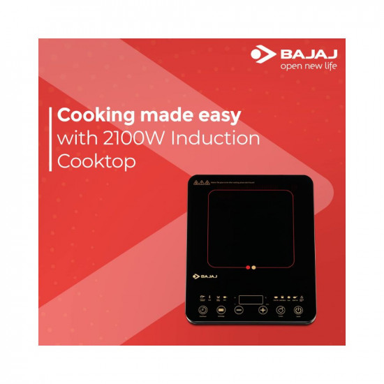 Bajaj ABS Majesty Slim 2100-Watt Induction Cooktop Black