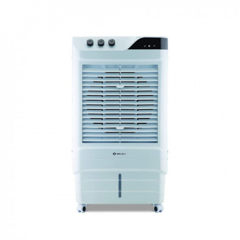 Bajaj DMH 65 Neo 65L Desert Air Cooler for home with DuraMarine Pump (2-Yr Warranty by Bajaj), TurboFan Technology, Anti-Bacterial Hexacool Master, 90-Feet Air Throw &amp; 3-Speed, White Cooler for room
