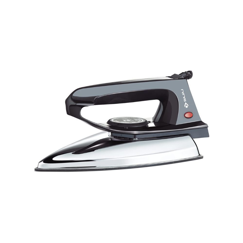 Bajaj DX-2 600W Dry Iron with Advance Soleplate and Anti-bacterial German Coating Technology Black