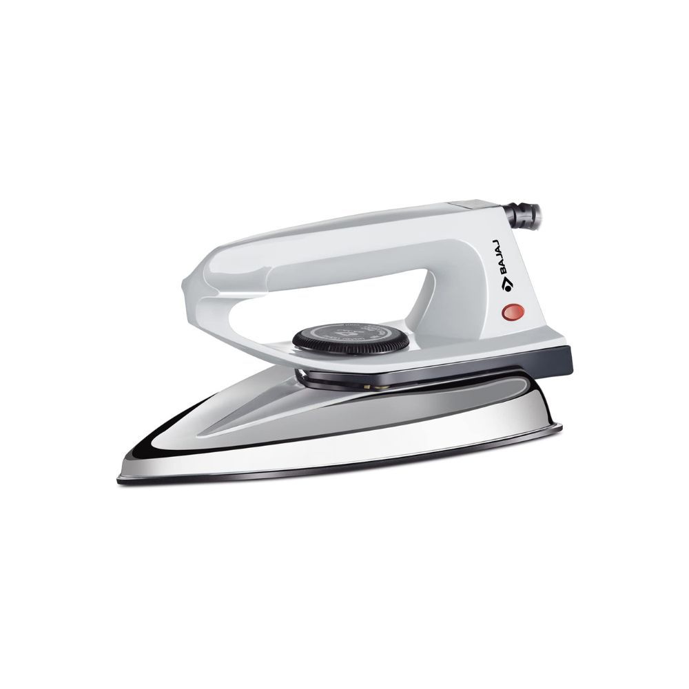 Bajaj DX-2 600W Dry Iron with Advance Soleplate and Anti-Bacterial German Coating Technology Grey