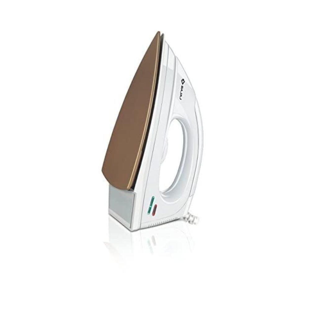 Bajaj DX-7 1000W Dry Iron with Advance Soleplate and Anti-bacterial German Coating Technology White