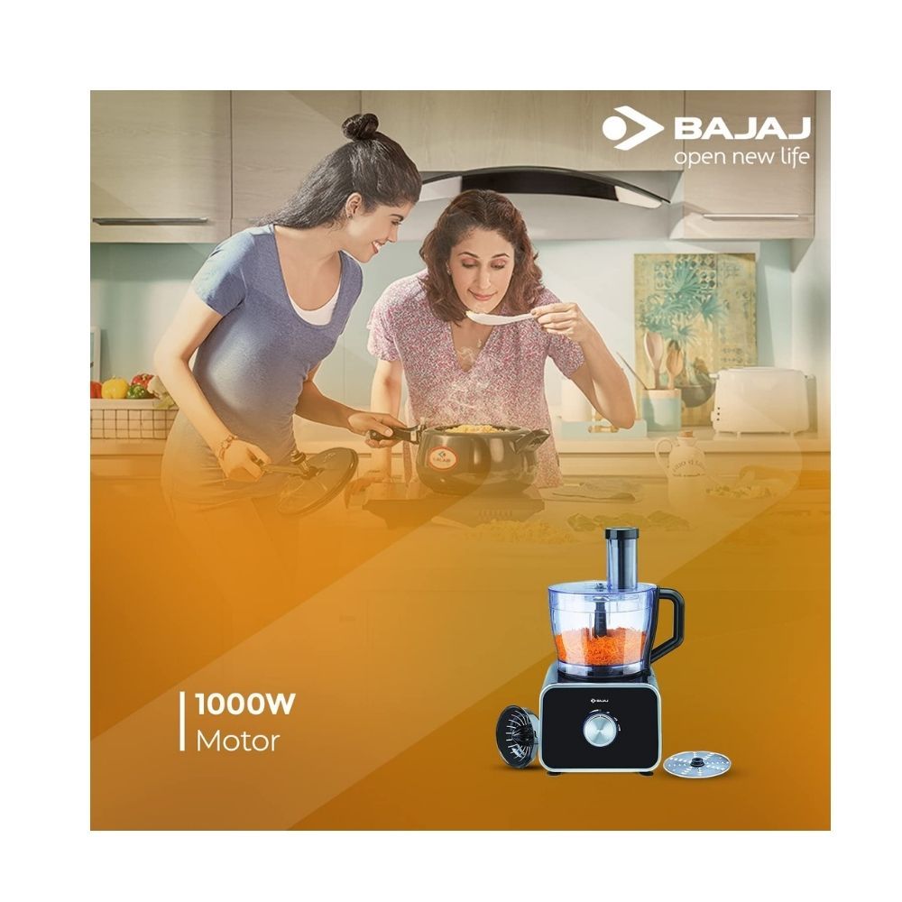Bajaj FX-1000 DLX 1000 Watts Food Processor and Mixer Grinder Black