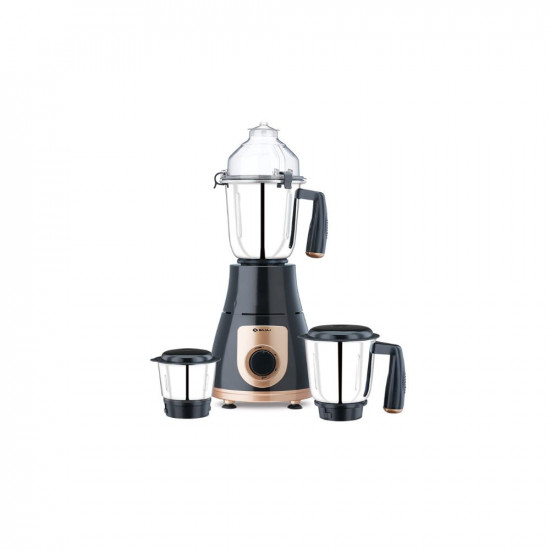Bajaj GX-3701 750W Mixer Grinder with Nutri-Pro Feature 3 Jars Black