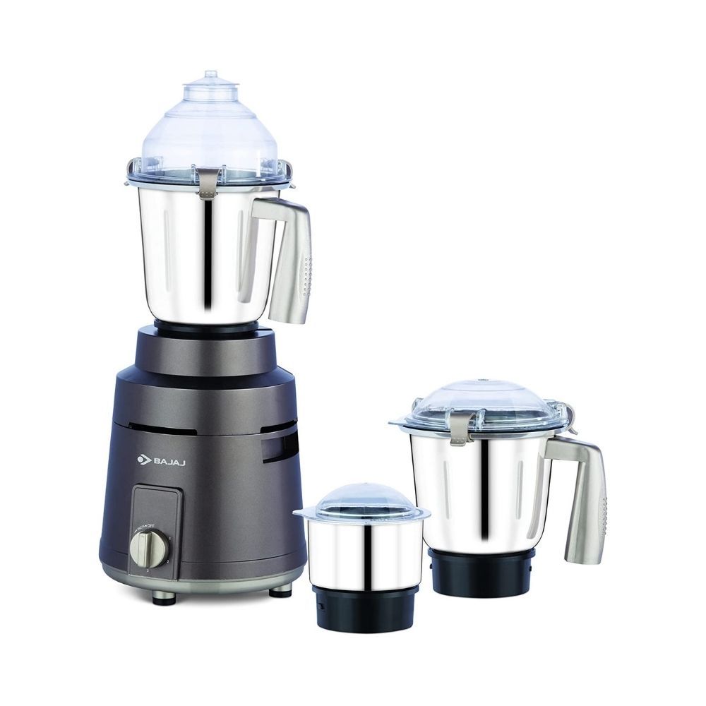 Bajaj Herculo 1000W Powerful Mixer Grinder with 3 Jars Coffee Brown and Gold