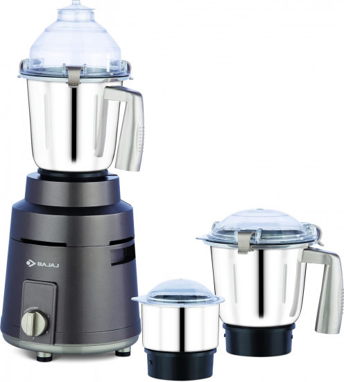 Bajaj Herculo Mixer Grinder 1000W 100 Copper Motor Mixie For Kitchen3 Stainless Steel JarsPortable  Lightweight MixerHands-Free Operation Multifunctional Blades2-Yr Warranty By BajajBrown