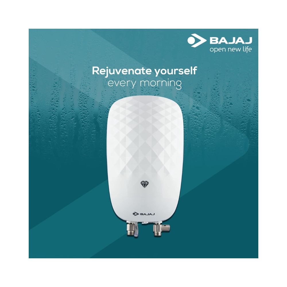 Bajaj Juvel Instant 3 Ltr Vertical Water Heater, White
