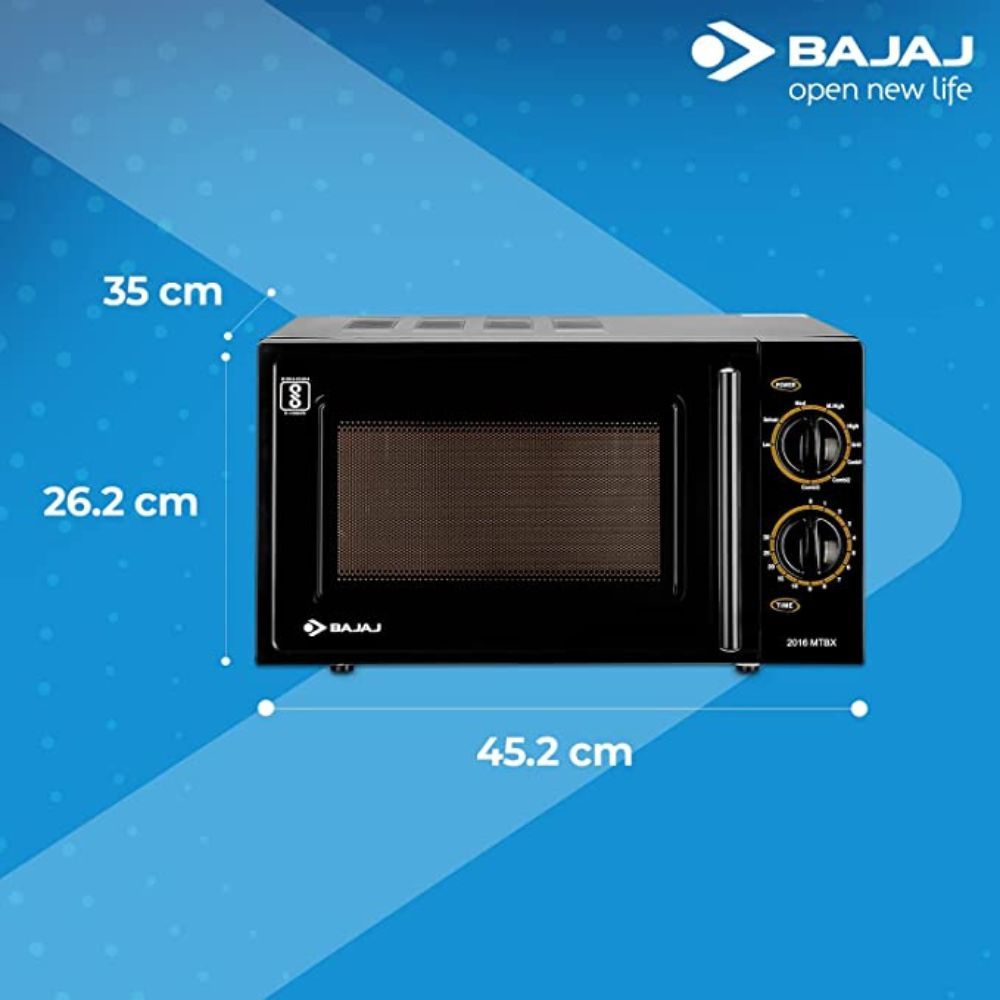 Bajaj MTBX 2016 20L Grill Microwave Oven Black