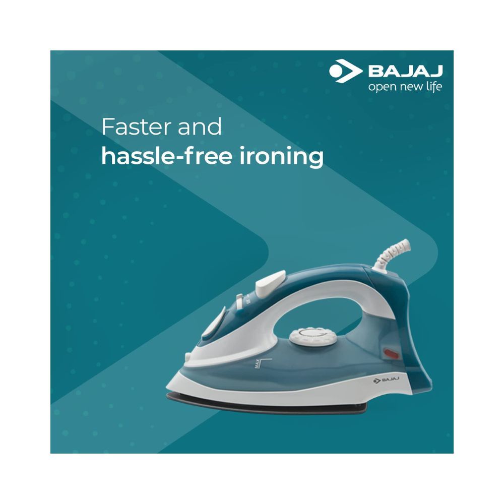 Bajaj MX 3 Neo Steam Iron Blue  White 440508