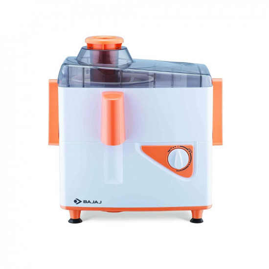 Bajaj Neo Jx4 450-Watt Juicer Mixer Grinder With 2 Jars WhiteOrange 450 Watt