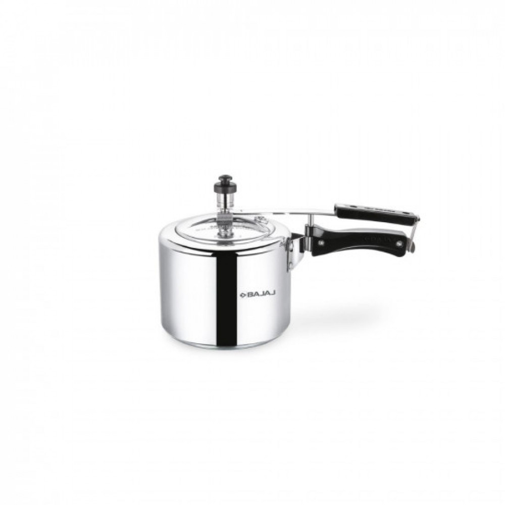 Bajaj New Shakti ILPC 3L Aluminium Pressure Cooker Silver 3 Litre