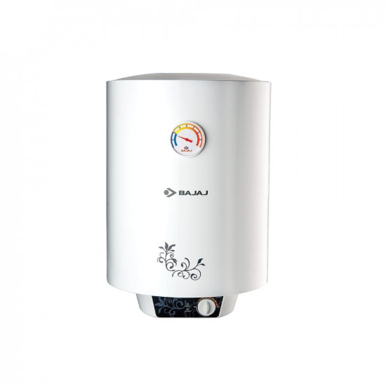 Bajaj New Shakti Storage 25 Litre Vertical Water Heater, White, 4 Star (43.3 x 44.1 x 57 cms) wall mounting