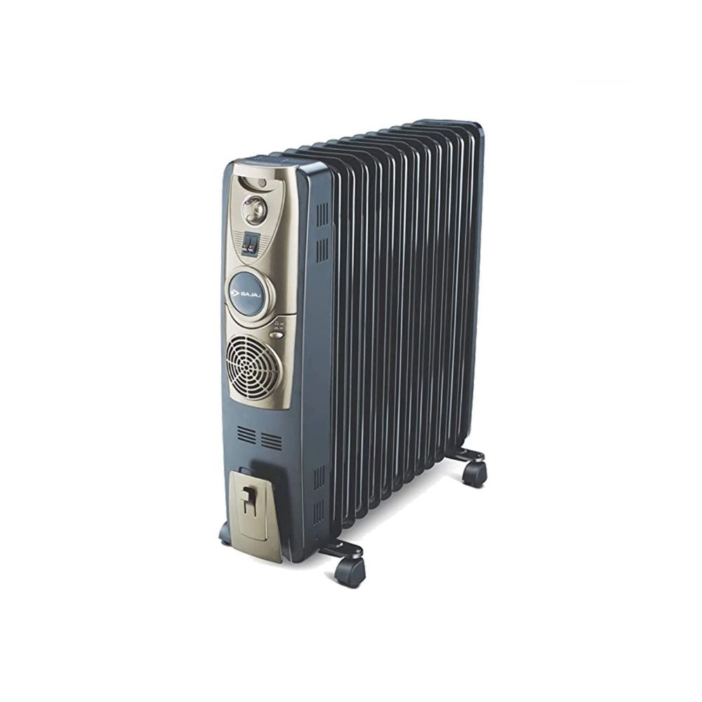 Bajaj OFR Room Heater, 11 Fin 2500 Watts Oil Filled Room Heater with 400W PTC Ceramic Fan Heater
