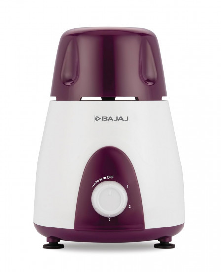 Bajaj Rex Mixer Grinder 500WMixie For Kitchen With Nutri-Pro Features3 SS Mixer Jars For Heavy Duty GrindingAdjustable Speed ControlMultifunctional Blade System2 Year Warranty By BajajPurple