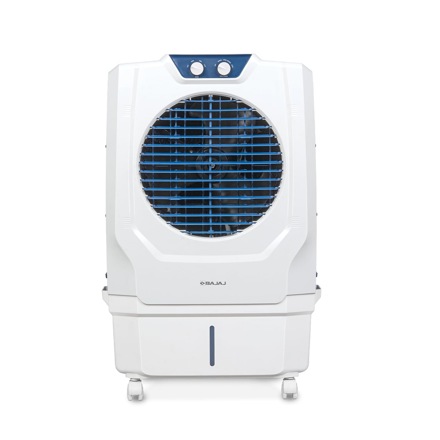 Bajaj Shield Series Arteon 55L Desert Air Cooler For Home  Dual Side Water Inlet  Inverter Compatible  60Ft Air Throw  Ice Chamber  3 Yrs Warranty 1 Yr Standard  2 Yrs Extended WarrantyWhite