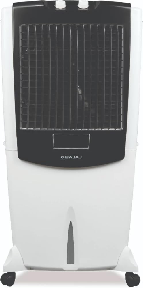 Bajaj Shield Series Mighty 95 Litre Desert Air Cooler for home with Dura Marine Pro Pump Dura Tuff Pro Motor 3-Yr Warranty  Hexacool  TurboFan Technology  Ice Chamber  3-Speed Control  White