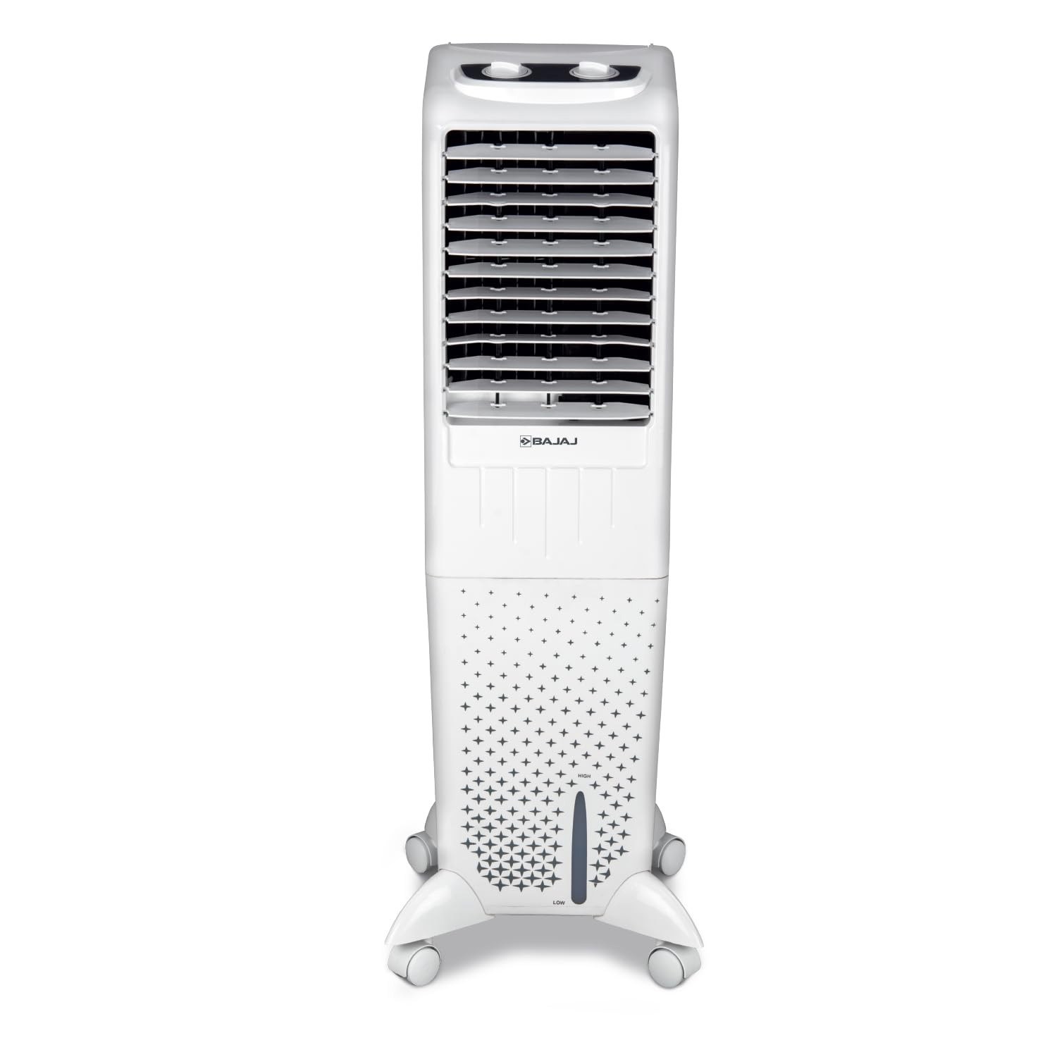 Bajaj TMH35 35L Tower Air Cooler with DuraMarine Pump 2-Yr Warranty by Bajaj Ice Chamber Anti-Bacterial Hexacool Master Typhoon Blower Technology Portable AC White Air Cooler for Home